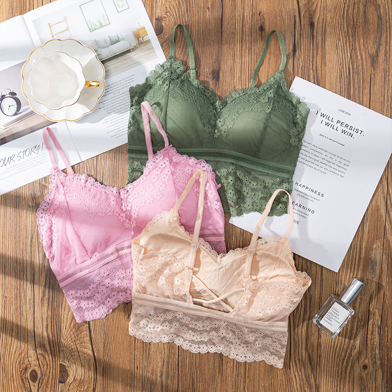 Lace Bralette Set - 3D Sexy lace Lingerie reggiseno sportivo