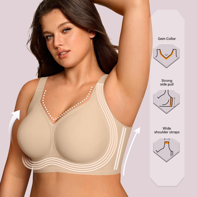 Reggiseno senza ferretto Plus  - Plunge Bra Push Up recensione e prezzo