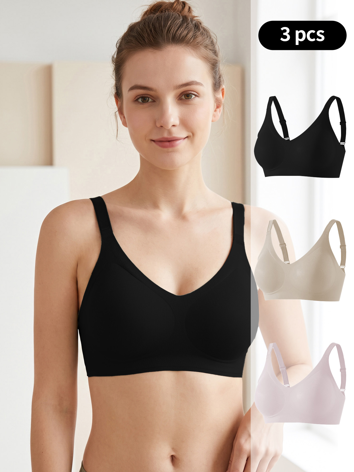Set 3 Pezzi Reggiseno Sportivo - Wirefree Bra Comfort recensione e prezzo